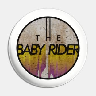 THE BABY RIDER - VINTAGE YELLOW CIRCLE Pin