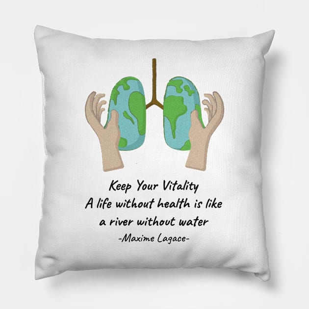 World Heatlh Day Sayings Pillow by Nayrcracker