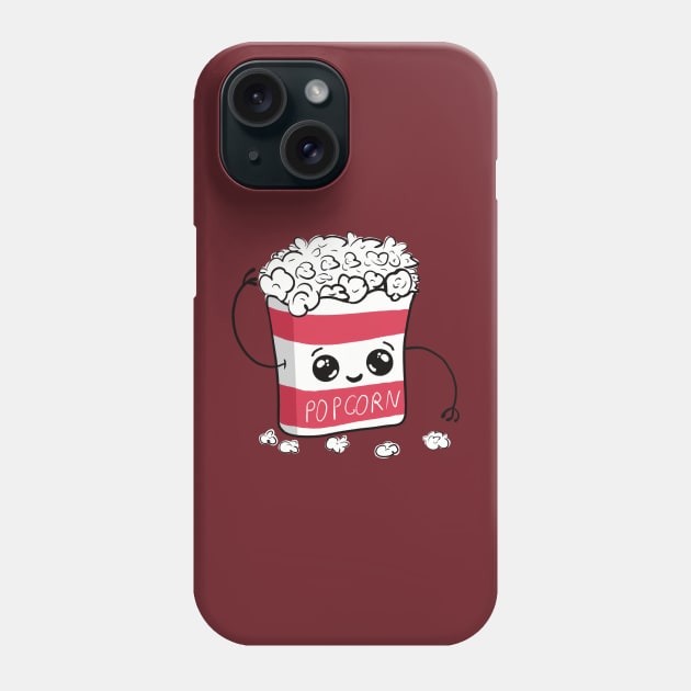 Cute popcorn Phone Case by Xatutik-Art