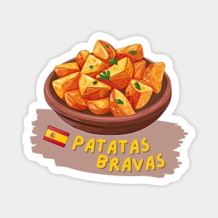 Patatas bravas | Traditional Spanish cuisine Magnet