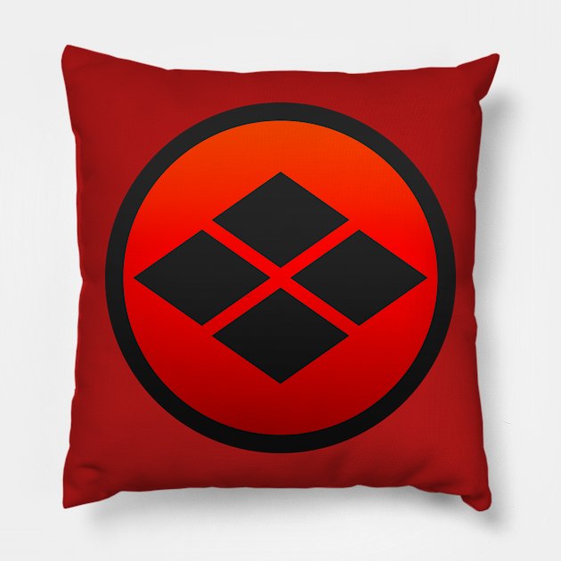 Takeda Kamon Pillow by Takeda_Art