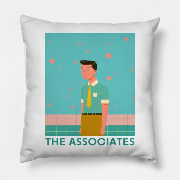 The Associates -- Original Fan Artwork Pillow by unknown_pleasures