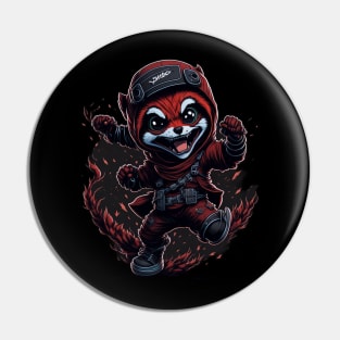 Red Panda Ninja_017 Pin