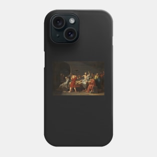 The Death of Socrates - Jacques-Louis David Phone Case