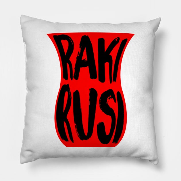 Raki Rusi Pillow by HustlemePite