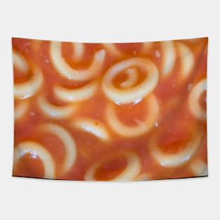 Spaghetti Hoops Abstract background Tapestry