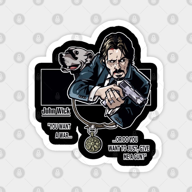 John Wick Magnet by ActionNate