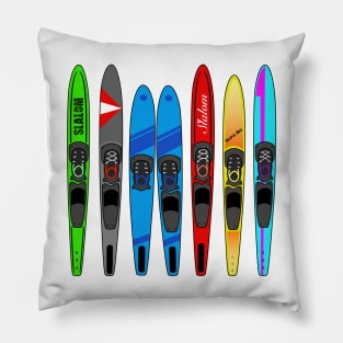 Rack of Water Skis Pillow