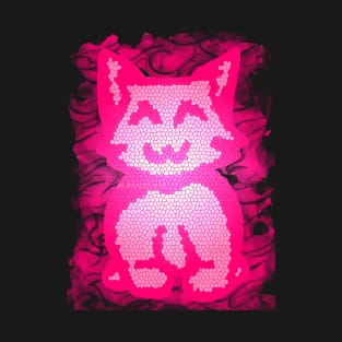 Pink Stained Glass Kitty T-Shirt