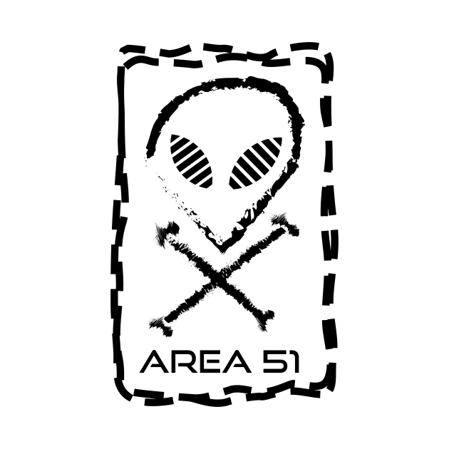 Area 51 Fun Alien Sign T-Shirt by THEMUGKINGSHOP