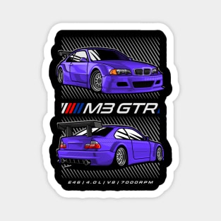 BMW M3 GTR Blue Magnet