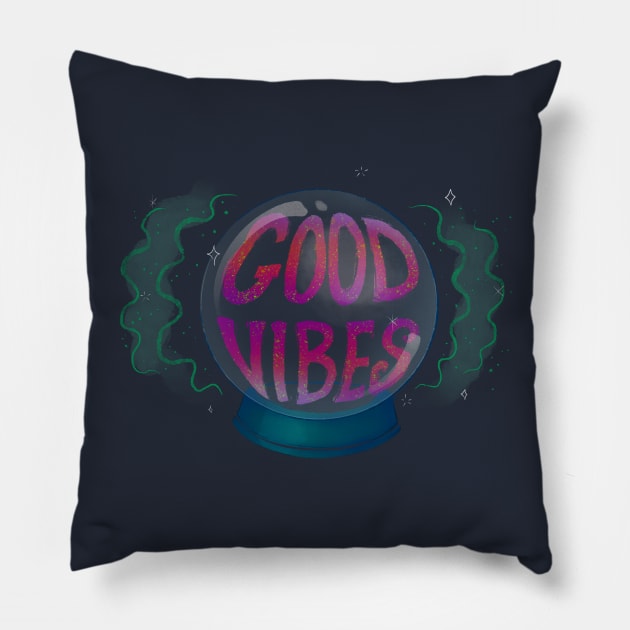 Good Vibes Pillow by FindChaos