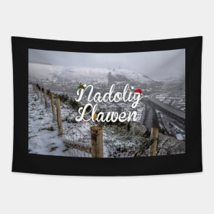 Welsh Christmas - Snowy Hills Tapestry