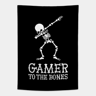 Gamer to the bones - DAB DABBING skeleton gaming Tapestry