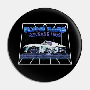 Retro Flying Cars Pin