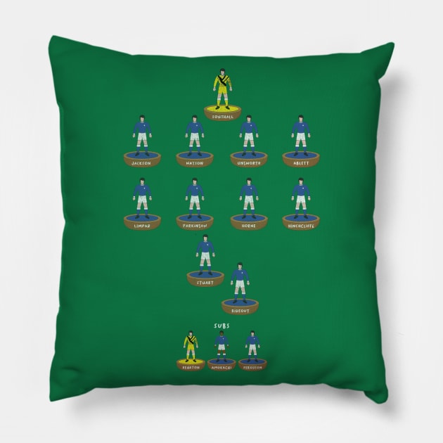 Everton 1995 Pillow by TerraceTees