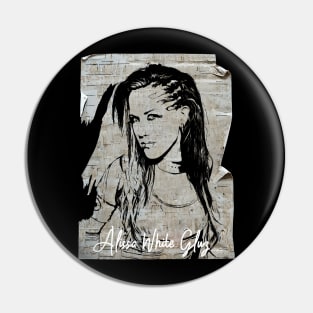 Alissa White-Gluz  80s Vintage Old Poster Pin