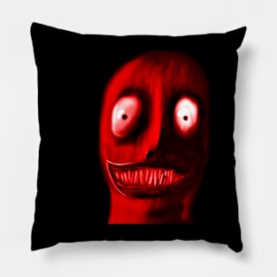 Red smile Pillow