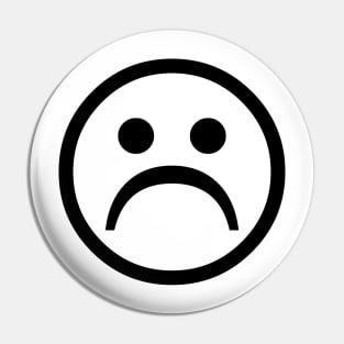 sad face Pin