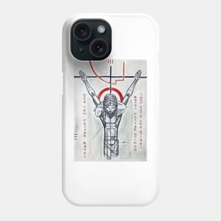 Jesus Christ Good Shepherd at the cross Phone Case