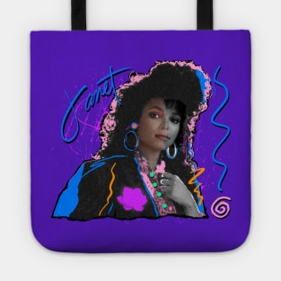 JANET JACKSON 80S RETRO STYLE Tote