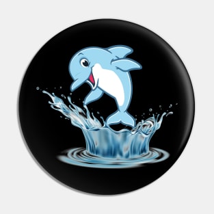 Dolphin dancing in water Pin
