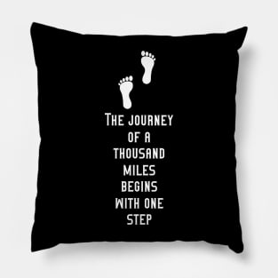 walking quotes Pillow