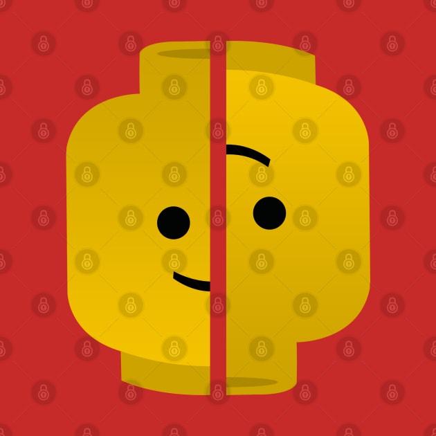 Lego head Upside down by ShockDesign