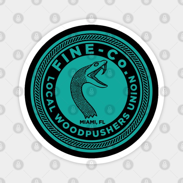Fine-Co Local Woodpushers Union 2023 Dk Magnet by Fine-co