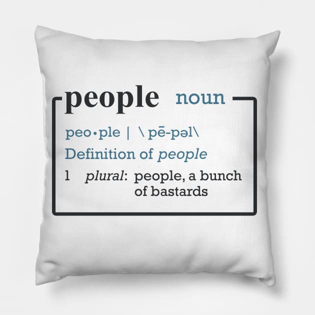 A Bunch of Bastards, IT Crowd Fan Art Pillow by elevens.design