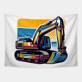 Excavator Tapestry