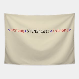 Strong STEMinist HTML Code - Light Theme Tapestry