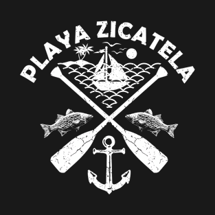 Playa Zicatela Beach, Mexico, Boat Paddle T-Shirt