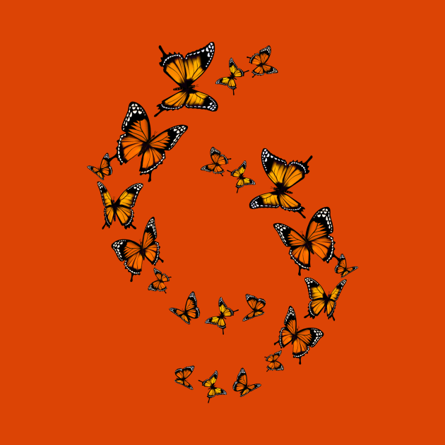 Monarch Butterfly migration by Kitty's Sassy Shirts 