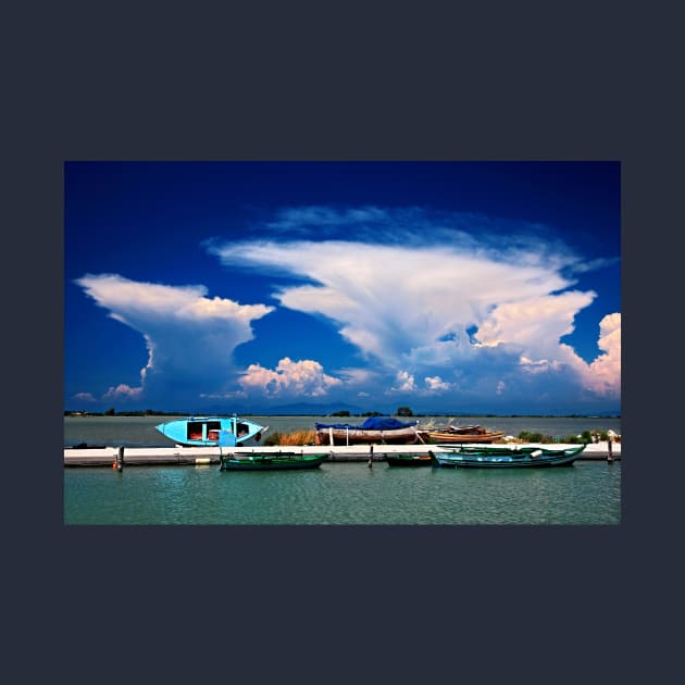 Cloud explosion over Gyra lagoon - Lefkada island by Cretense72