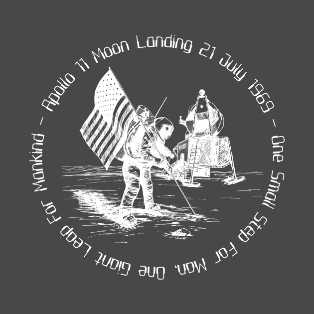 Apollo 11 Moon Landing by needthattshirt