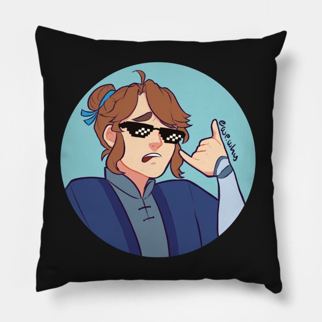 Lord of the "peak" Sqh Pillow by ewewhy