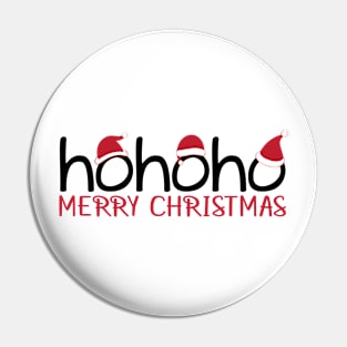 hohoho Merry Christmas Pin