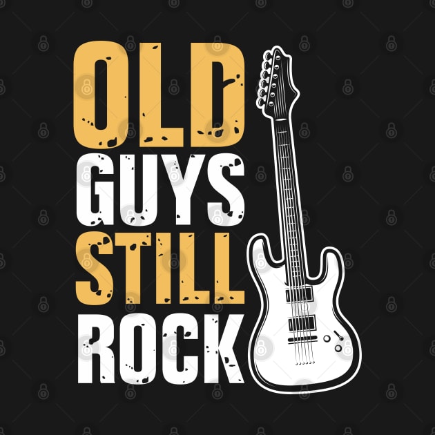 Funny Old Guys Still Rock Electric Guitar Guitarist Humor by ArtedPool