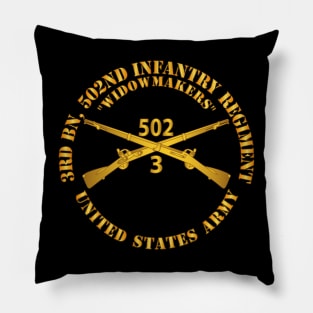 3rd Bn 502nd Infantry Regt - Widowmakers - Infantry Br Pillow