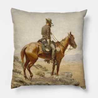 The Lookout by Frederic Remington Pillow