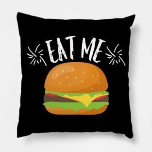 Eat me hamburger Pillow