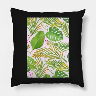 Green Jungle Pattern Pillow