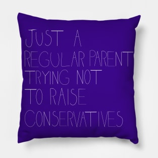 Regular Parent (White Text) Pillow