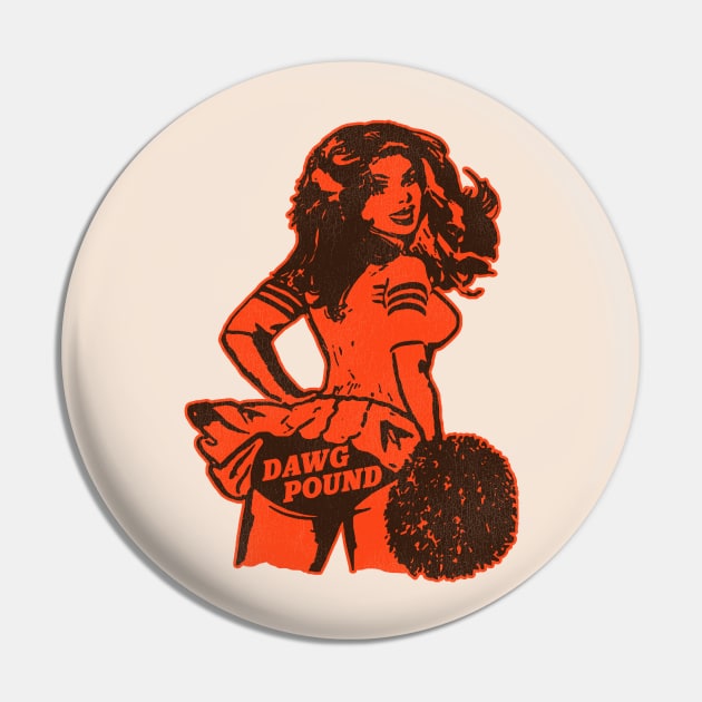 Cleveland Cheerleader Pin by darklordpug