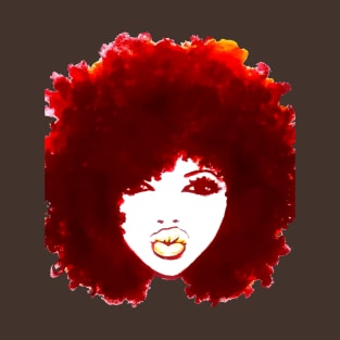 Natural Hair Curly Hair Autumn Afro Tshirt/Tees T-Shirt