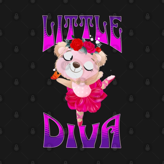 Little Diva Ballerina Bear by RockReflections