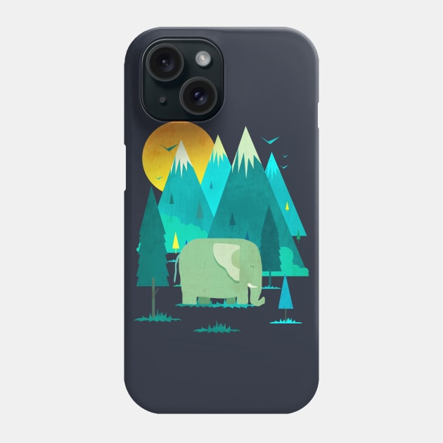 Elephant by The Mountain Phone Case by Goldquills