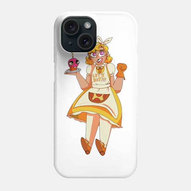 Chica The Chica Gijinka Transparent Phone Case by spaceagebarbie