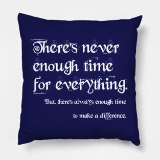 Never Enough Time? Pillow